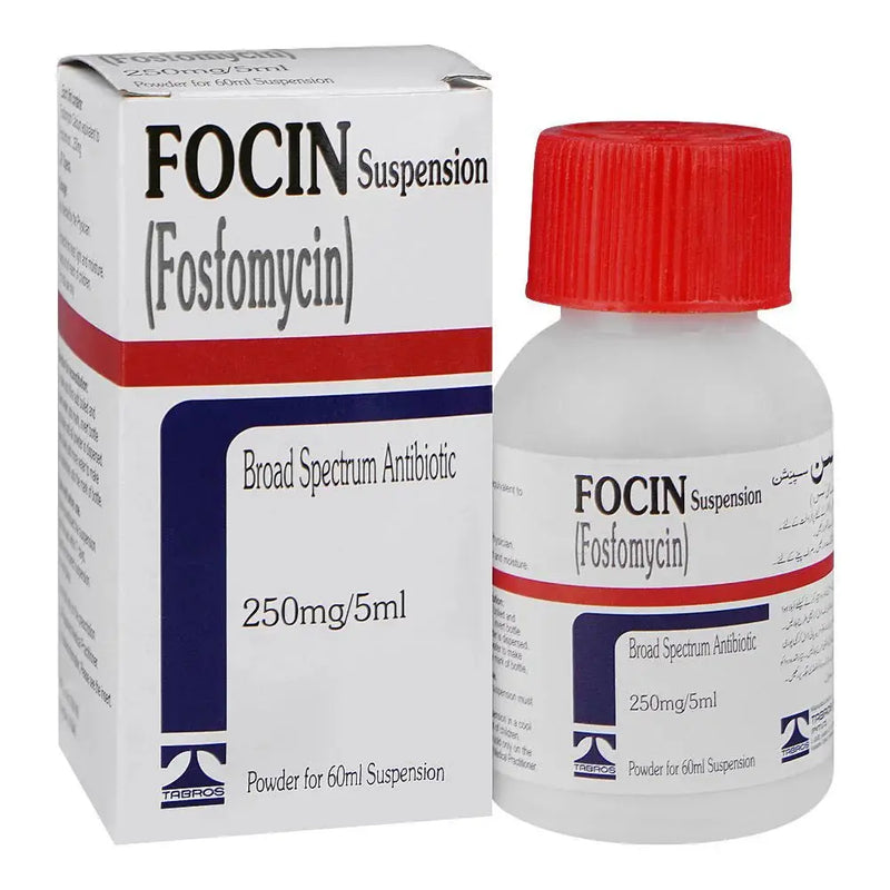 Focin 60ml Syrup – Ciprofloxacin Oral Suspension