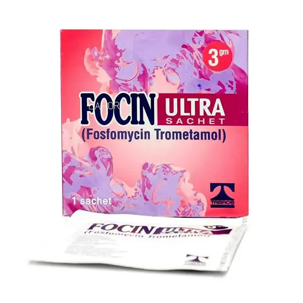 Focin Ultra Sachet (New) – Single-Dose Antibiotic for Urinary & Intestinal Infections