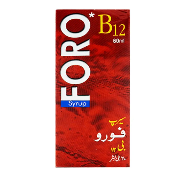 Foro B12 Syrup 60 ml – Vitamin B12, Folic Acid & Orotic Acid Supplement01