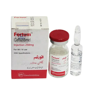 Fortum IM/IV Injection 250mg (Ceftazidime) - GlaxoSmithKline | derma.