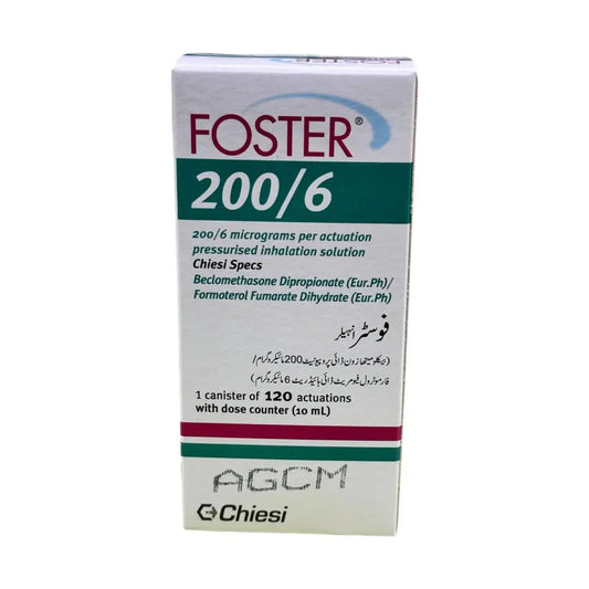 Foster Inhaler 200Mcg/6Mcg ��� Beclometasone & Formoterol for Asthma Treatment