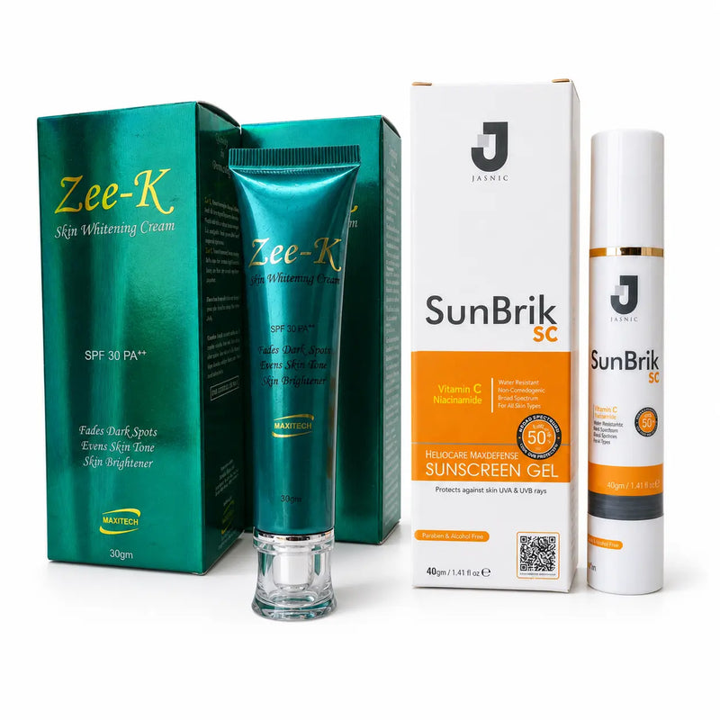 Freckles Removal Kit – Brightening Cream + Sunblock