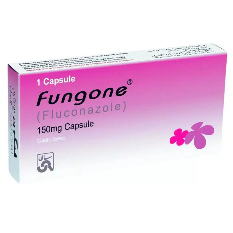 Fungone Capsule 150mg (Fluconazole) - Single Dose Treatment for Fungal Infections - derma.pk