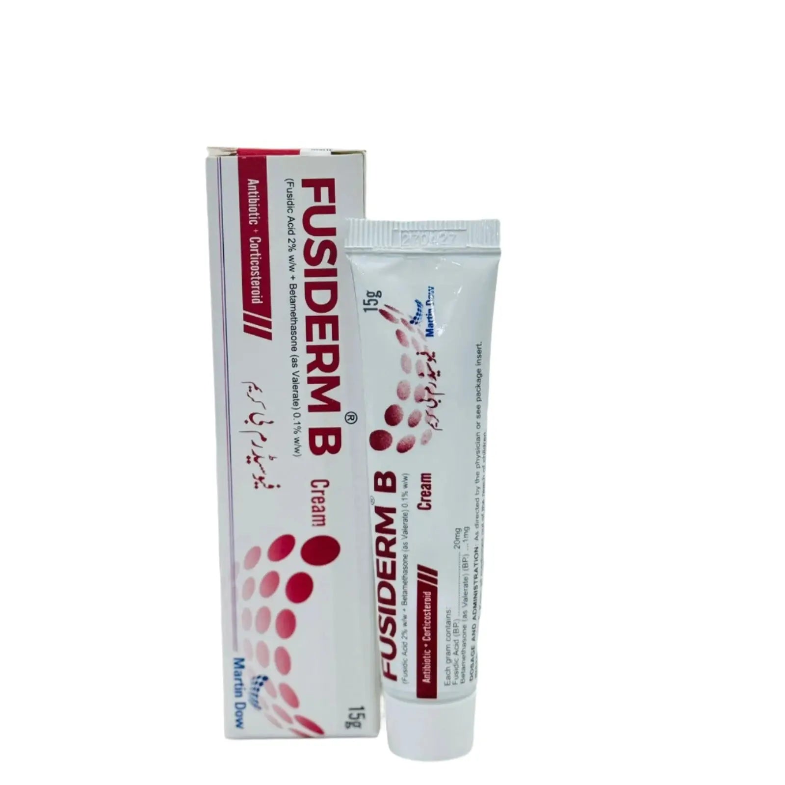 Fusiderm B Cream 15g ��� Fusidic Acid + Betamethasone for Skin Infections