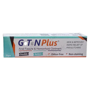 GTN Plus Ointment 25gm – Glyceryl Trinitrate & Lignocaine for Anal Fissure