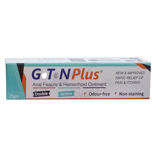 GTN Plus Ointment 25gm – Glyceryl Trinitrate & Lignocaine for Anal Fissure