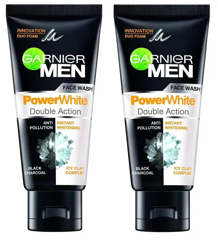 GARNIER MEN POWER WHITE DOUBLE ACTION FACE WASH 50ml Gernier