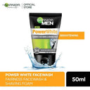 Garnier Men Power White Face Wash and Shaving Foam 50ml for Brighter Skin photo 1
