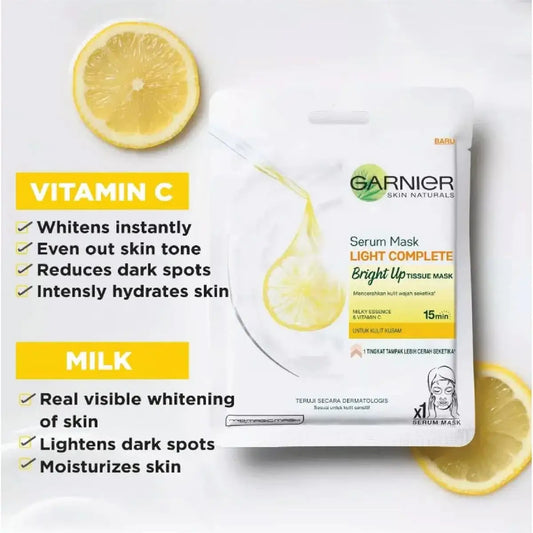 Garnier Skin Active Bright Complete Tissue Eye Mask 6g