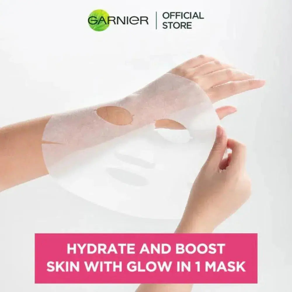 Garnier Skin Active Hydra Bomb Sakura Tissue Face Mask, Hydrating and Glow Boosting 28g