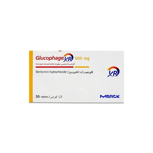 GLUCOPHAGE XR 500MG Tab 30's (Metformin)