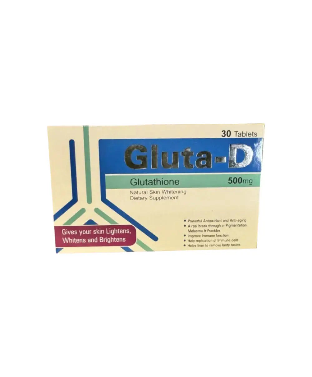 GLUTA-D 500mg Skin Brightening & Detox Supplement Derma.pk GLUTA-D 500mg Skin Brightening & Detox Supplement Derma.pk