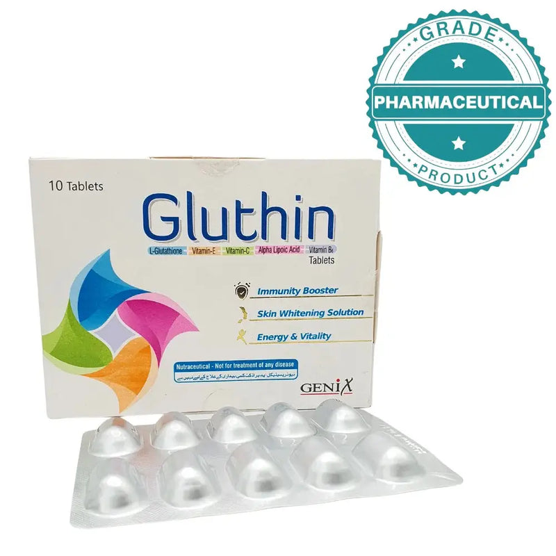 glutathione whitening capsule price in pakistan Gluthin Tablets (Glutathione) Pack of 10 Brief introduction of one-carbon tesamorelin vial Bundle & Save (No Subscription):Buy 3 Get 2 Free (5-6 Months Supply) + Free Pill Organizer