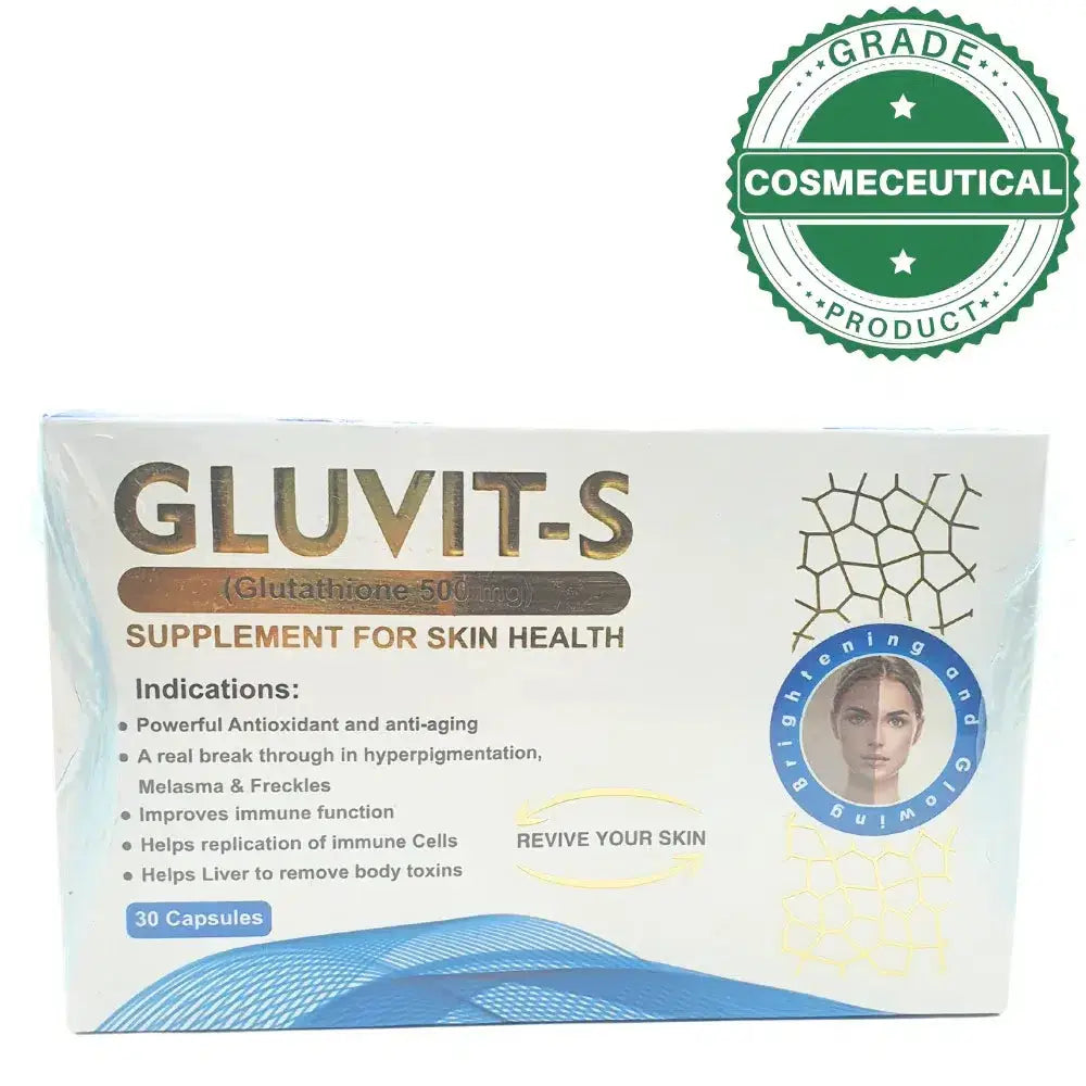 Gluvit-S Glutathaione Supplement for Skin Health 500mg