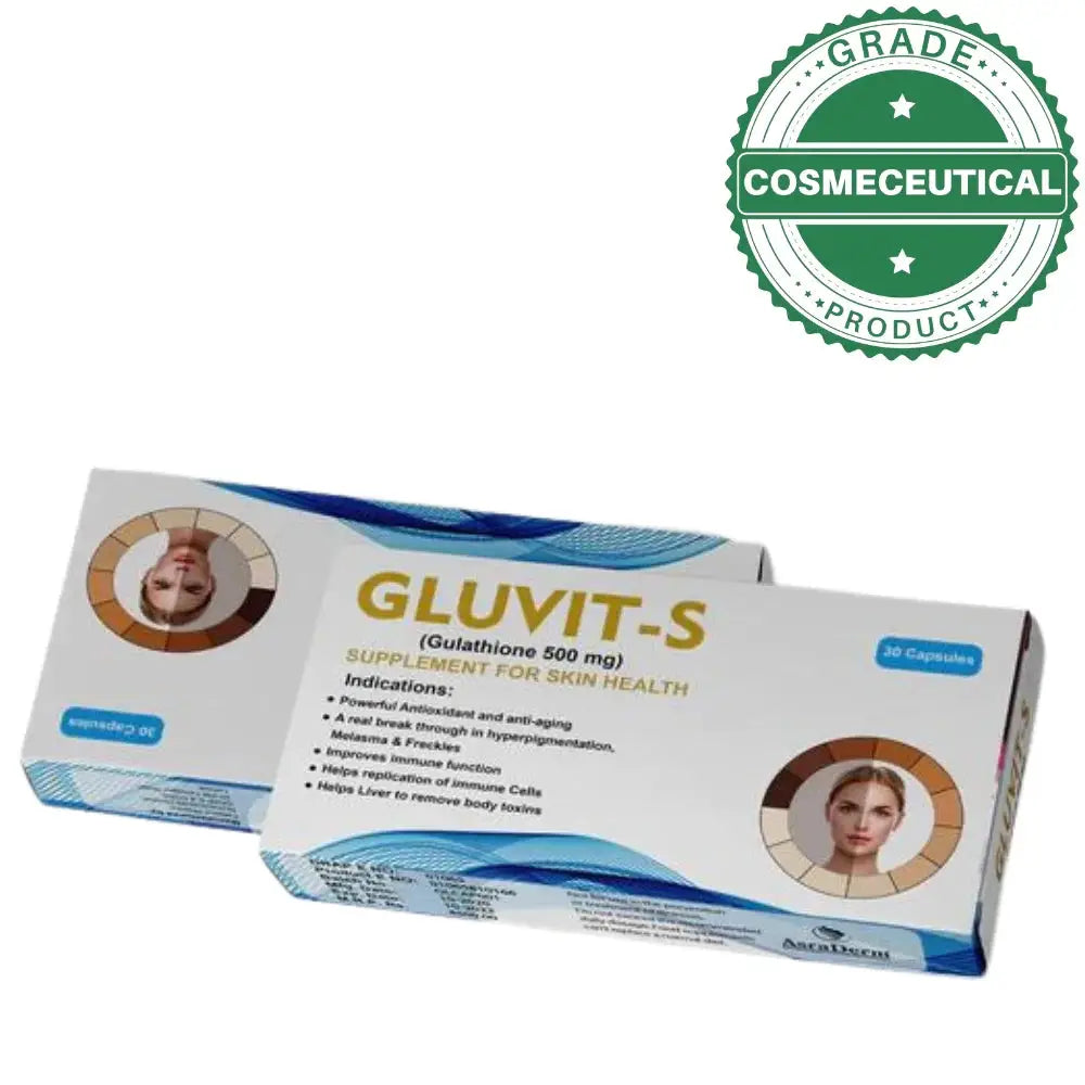 Gluvit-S Glutathaione Supplement for Skin Health 500mg