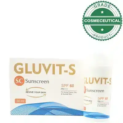 Gluvit-S Sunscreen SPF 60PA+++ 30ml