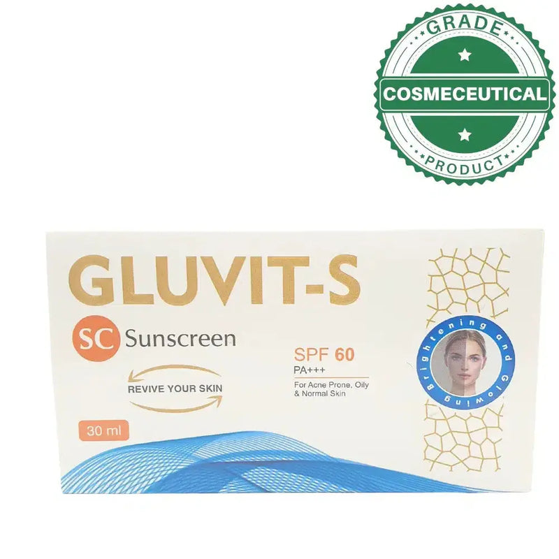 Gluvit-S Sunscreen SPF 60 PA+++ 30ml