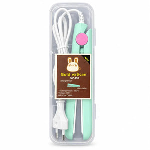 Gold Vatican Mini Hair Crimper / Waver Iron (Travel Size)