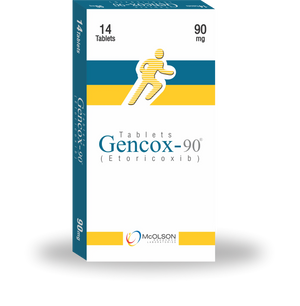 Gencox 90mg Tablet — Etoricoxib for Pain & Inflammation Relief