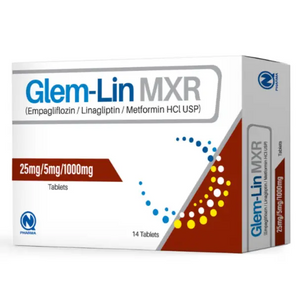 Glem Lin MXR 25/5/1000mg Tablets – Triple Action Diabetes Control Formula