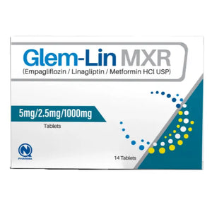 Glem Lin MXR 5/2.5/1000mg Tablets – Triple Therapy for Type 2 Diabetes