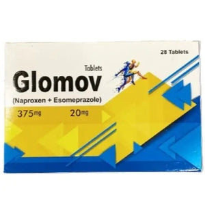 Glomov 375mg/20mg Tablet – Naproxen & Esomeprazole Pain Relief