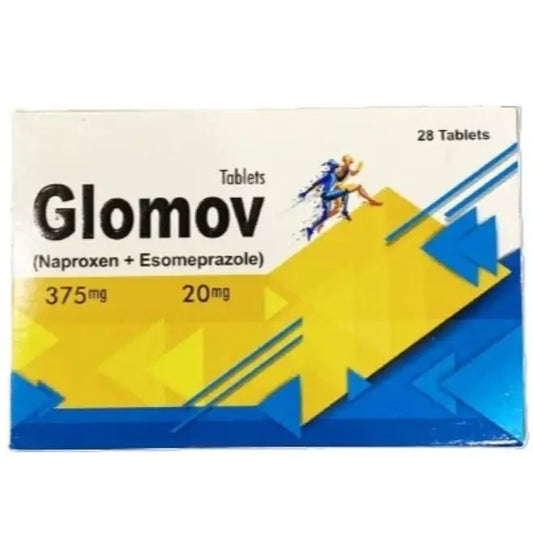 Glomov 375mg/20mg Tablet ��� Pain Relief & Gastric Protection