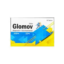 Glomov 500mg/20mg Tablet – Naproxen & Esomeprazole Pain Relief