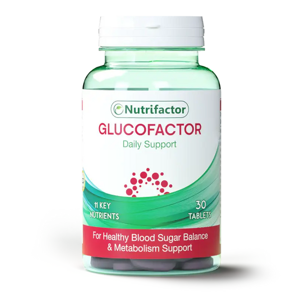 Glucofactor Tablets 30s – Blood Sugar & Metabolism Support Nutrifactor laboratories