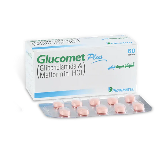Glucomet Plus Tablets — Glibenclamide Metformin combination for type 2 diabetes management