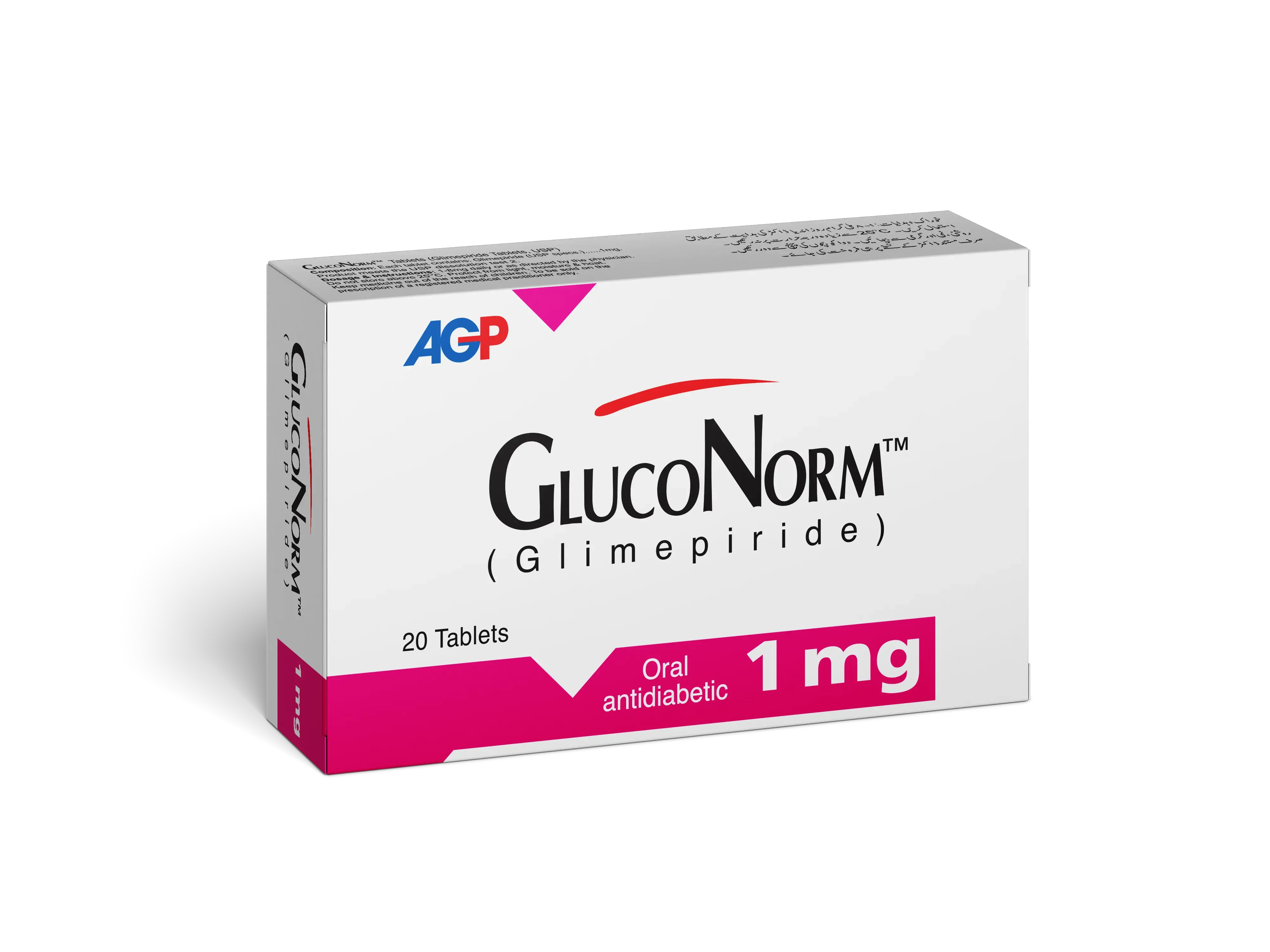 GLUCONORM 1MG Tablet - Glimepiride for Blood Sugar Control AGP