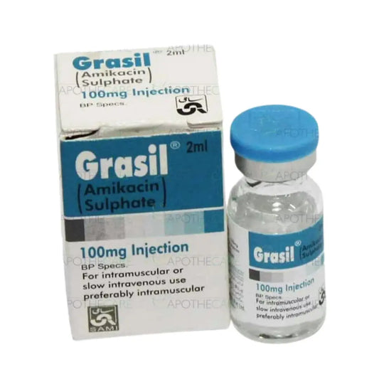 Grasil IM/IV Injection 100mg (Amikacin) - Sami Pharma | derma.pk