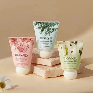 BIOAQUA Pack of 3 Moisturizing Lotion Hand Cream for Dry Skin 30gm