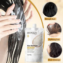 BIOAQUA Rice Raw Pulp Hair Mask - Repairing Treatment for Dry Damaged Hair - 400g photo 5