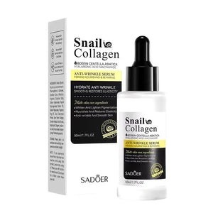 SADOER Snail Collagen Serum - Anti-Wrinkle & Firming Face Serum - 50ml