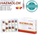 Haemolok Capsules (Tranexamic Acid) 500mg Pack of 20 photo 1