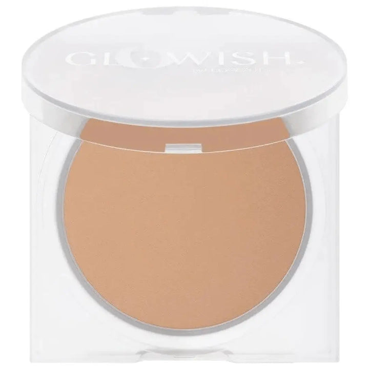 HUDA BEAUTY GLOWISH LUMINOUS PRESSED POWDER IN SHADE 04 LIGHT MEDIUM 10g