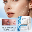 BIOAQUA Rice Raw Pulp Whitening Hydrate Ice Facial Sheet Mask 25g photo 2