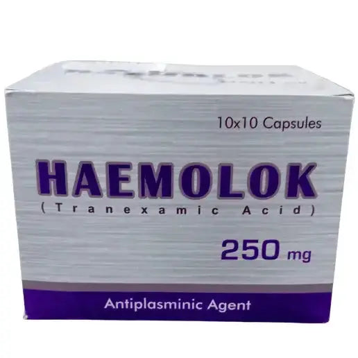 Haemolok Tranexamic Acid 250mg Capsules