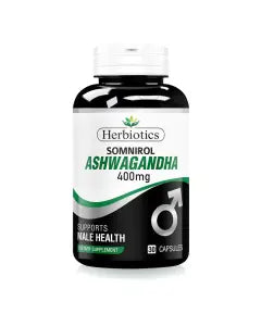 Herbiotics Somnirol Ashwagandha Capsules — Stress Relief & Sleep Support