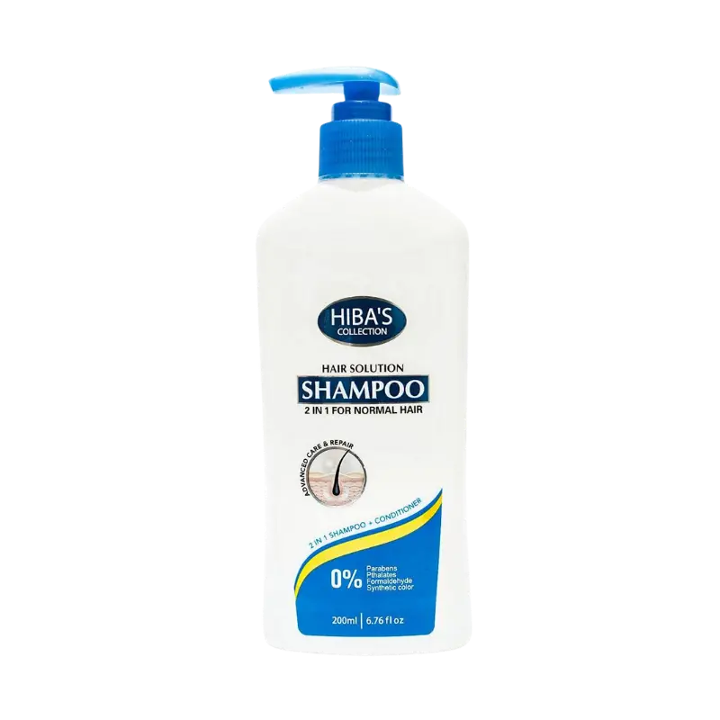 Hiba's Collection Shampoo (2 IN 1 Normal Hair) 200ml