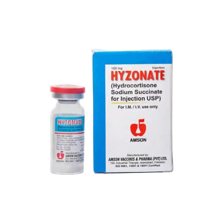 Hyzonate 100mg Injection (Hydrocortisone Sodium Succinate)01