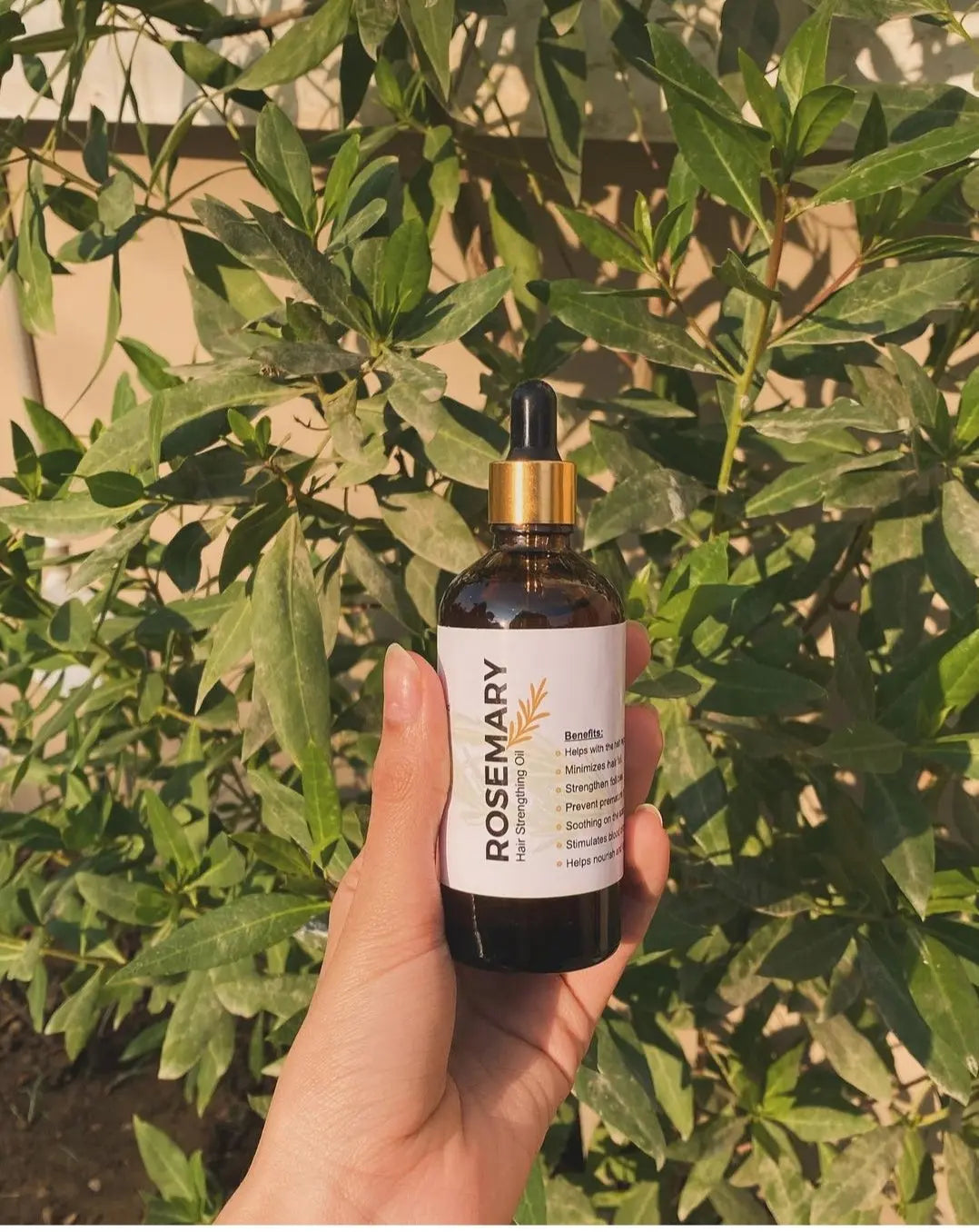 WomenHealthCo Women HealthCo. Rosemary Hair Strengthing Oil 90ml (Amber colour bottle) product photo