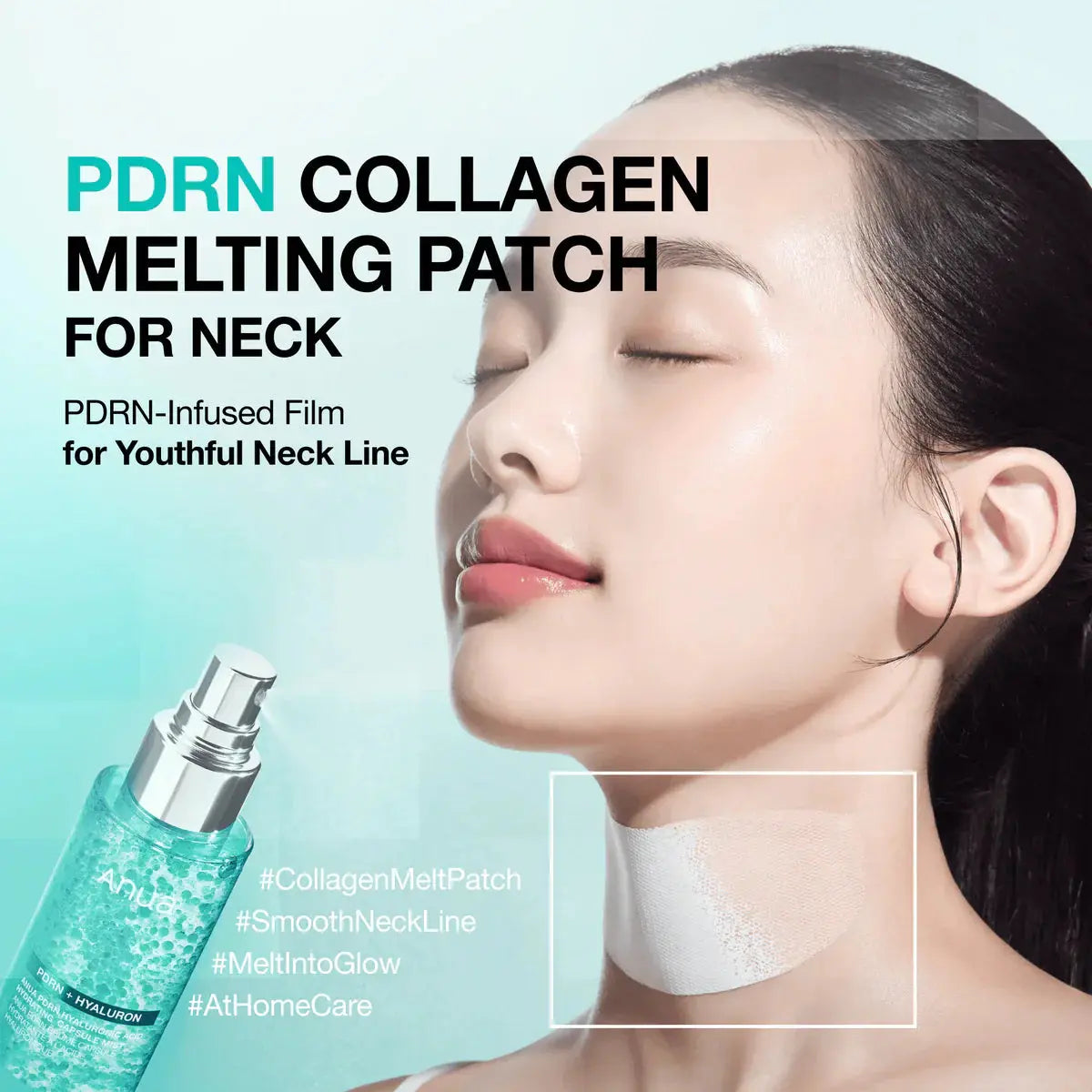 Anua Pdrn Collagen Melting Patch For Neck 4ea – back of packaging