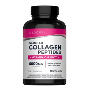 Neocell Grassfed Collagen Peptides+ C & Biotin 180 Tablets