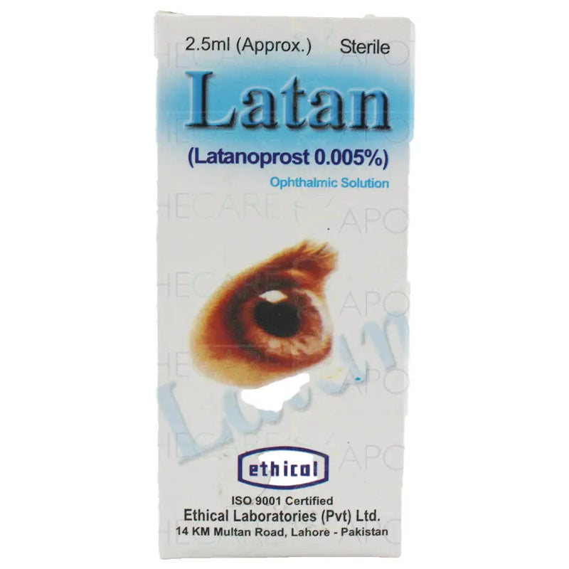 Latan Eye Drops 2.5ml — Latanoprost 0.005% for Glaucoma & Eye Pressure