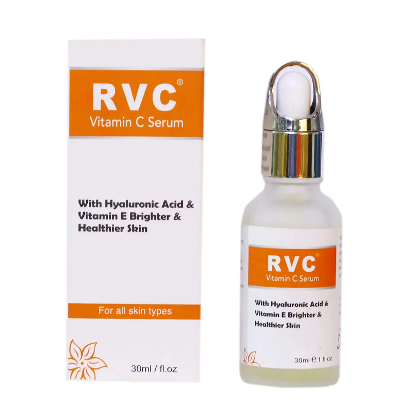 RVC Vitamin C Brightening & Hydrating Serum – Vitamin C, Hyaluronic Acid & Vitamin E