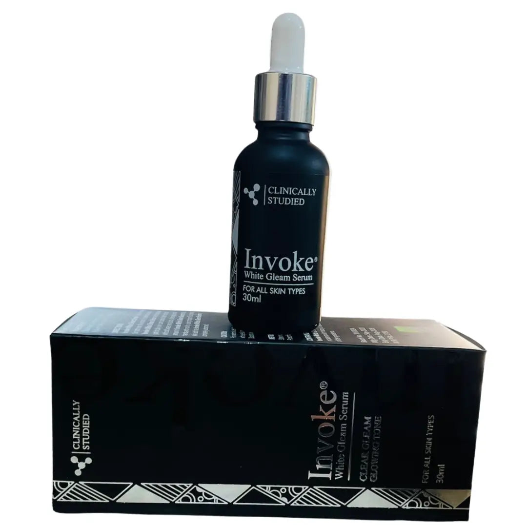 White Gleam vitamin C AHA serum 30ml dropper bottle dark spots