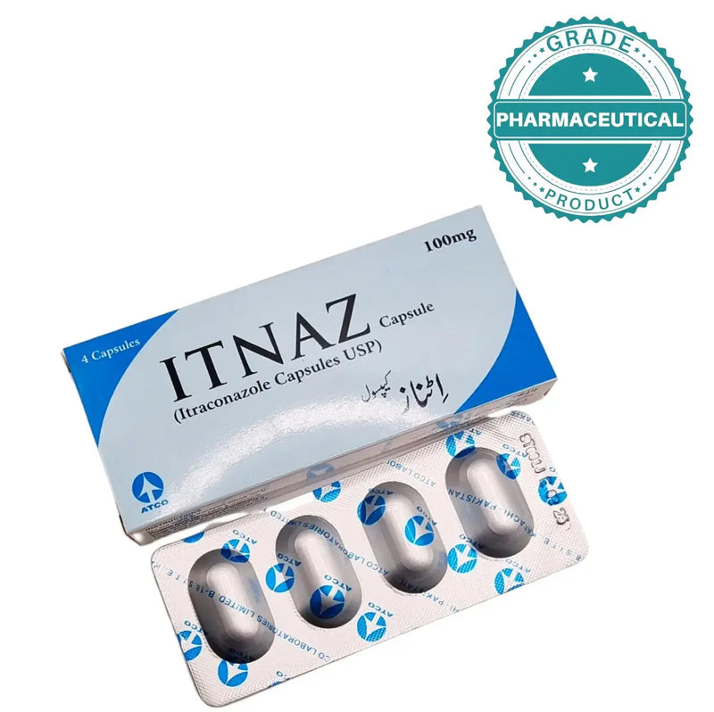Itnaz Capsules (Itraconazole) 100mg Pack of 4