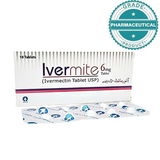 Ivermite Tablet 6mg (Inermectin Tablet USP) Pack of 10 Tablets
